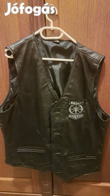Eladó bőr motoros mellény 