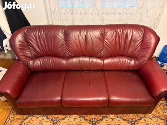 Eladó bőrkanapé