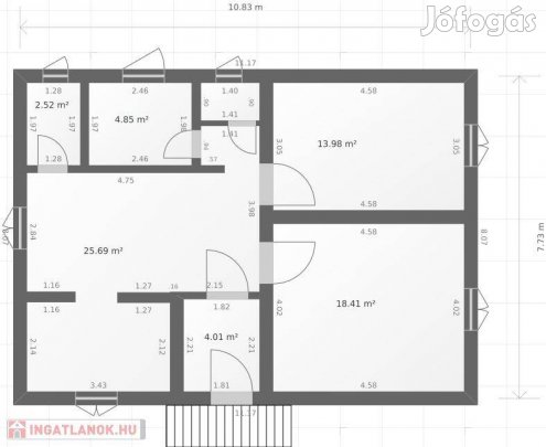 Eladó családi ház Derecskén, Lehetőség saját otthon kialakítására