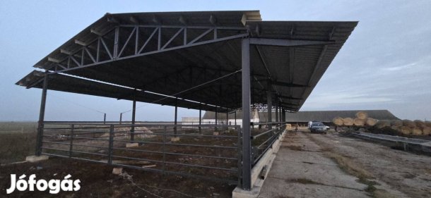 Eladó csarnokváz acélszerkezet statikai tervezéssel