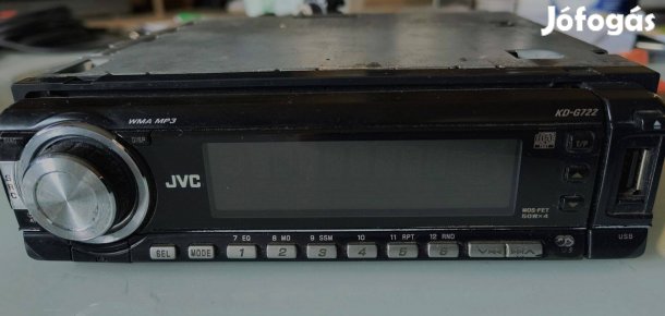 Eladó,cserélhető JVC KD-G722 USB=CD fejegység Egerben