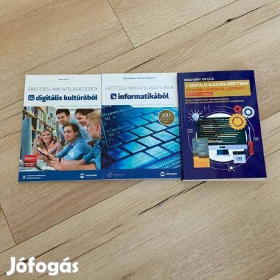 Eladó digitális kultúra és informatika érettségi felkészítő könyvek!