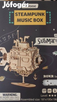 Eladó egy 3D-s fa tengeralattjáró zenedoboz