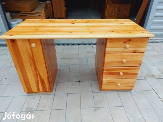 Eladó egy Claudia 4 fiókos , polcos fenyő íróasztal. RS bútor