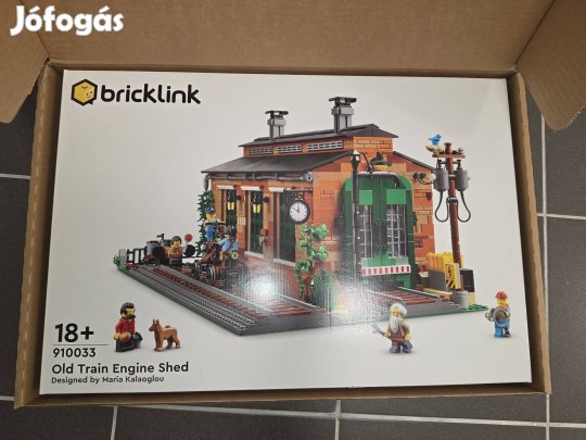 Eladó egy bontatlan Lego Bricklink 910033 Old train engine shed szett