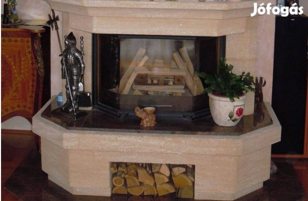Eladó egy eredeti Godin kandalló panoráma üveggel