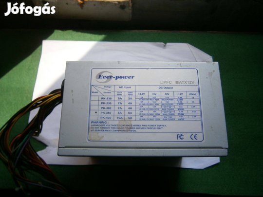 Eladó egy használt Ever-Power 350W-os PC tápegység