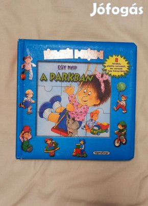 Eladó egy mesekönyv + kirakó egyben: Egy nap a parkban