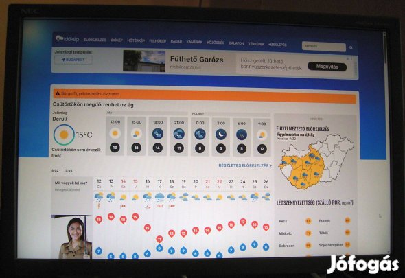 Eladó egy profi 1920 x 1200-as FHD+ felbontású NEC monitor