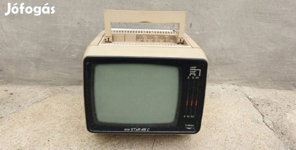 Eladó egy retró Waltham Mini Star v.barna szovjet mini televízió TV