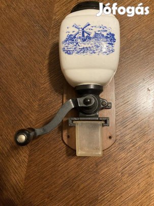 Eladó egy retró fali porcelán kávédaráló