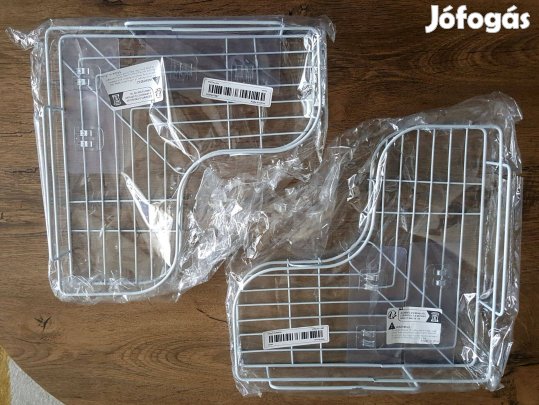 Eladó egy új, 2 darabból álló, fúrás nélkül is rögzíthető sarokpolc