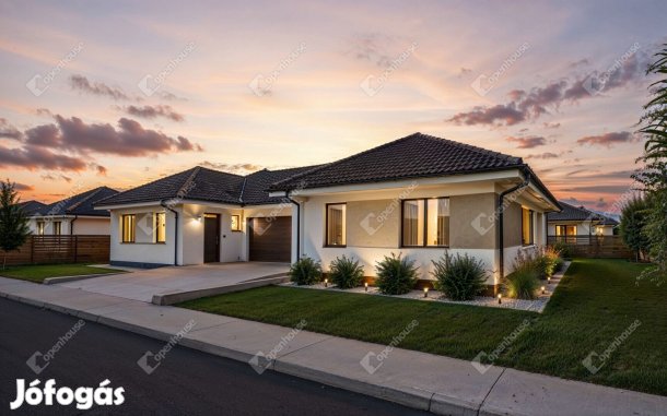 Eladó egy új építésű ikerház Debrecen Juliatelep frekventált részén.