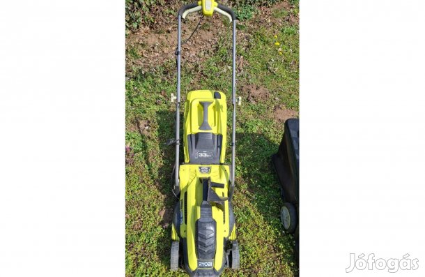 Eladó elektromos Ryobi fűnyíró 1300 Wattos, megélezett késsel