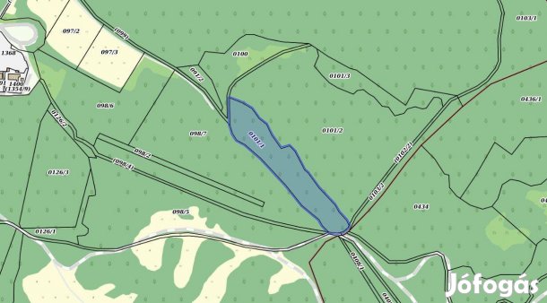 Eladó erdőterület Etes határában