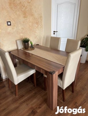 Eladó étkezőasztal+ 6db szék