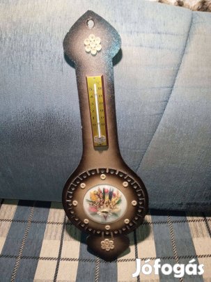 Eladó fali hőmérő virágos dísszel!