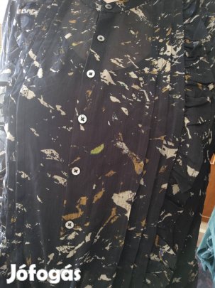 Eladó fekete, mintás, áttetsző Label Lab ing 