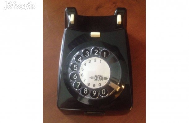 Eladó fekete színben Retro CB667-es telefonkészülék ház, hívóművel