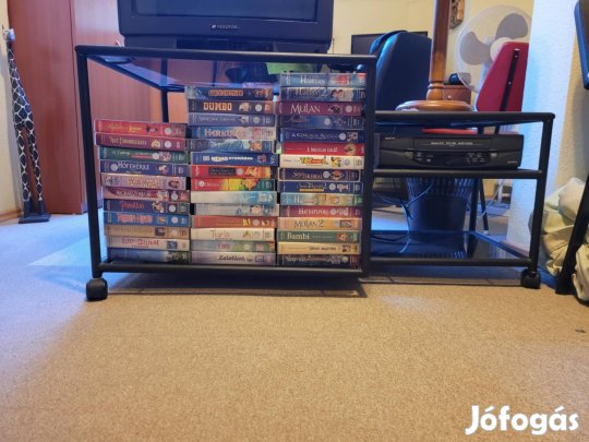 Eladó fekete vas/üveg TV állvány!!