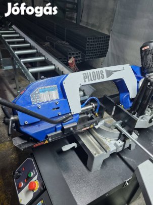 Eladó fél évet használt Pilous ARG 200 szalagfűrész + 6m anyagtároló +