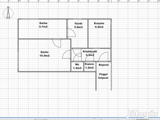 Eladó felújított, napfényes téglalakás Pécs Uránvárosában.