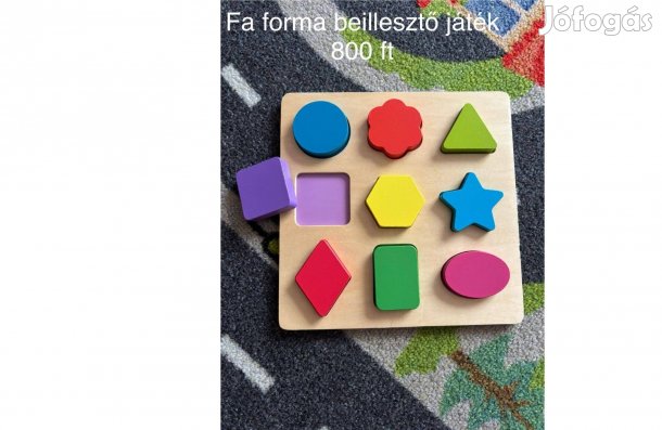 Eladó formakirakó fajáték