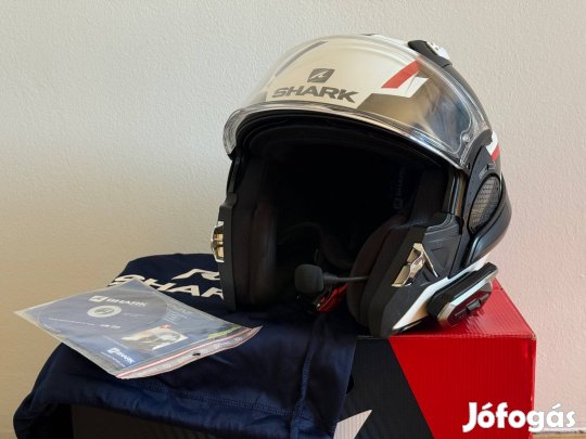 Eladó garanciális Shark Evo GT Sean bukósisak + Sena 50R Harman Kardon