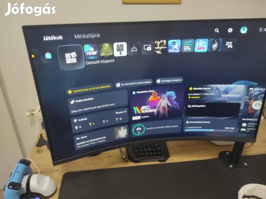 Eladó garis LG Ultragear 32GS60QC / 2560x1440 / 180 Hz