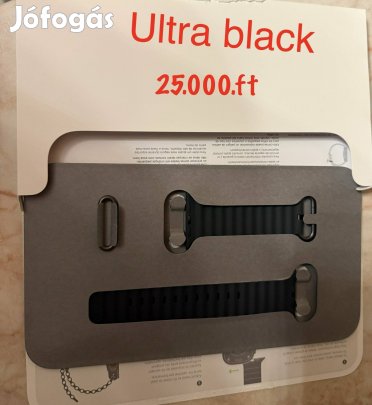 Elado gyari apple utra 3 fekete szij