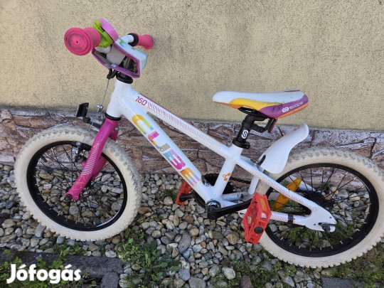 Eladó gyönyörű állapotú Cube 16 os gyerek kerékpár!