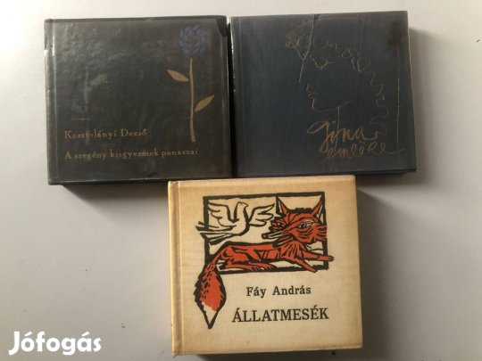 Eladó három darab minikönyv