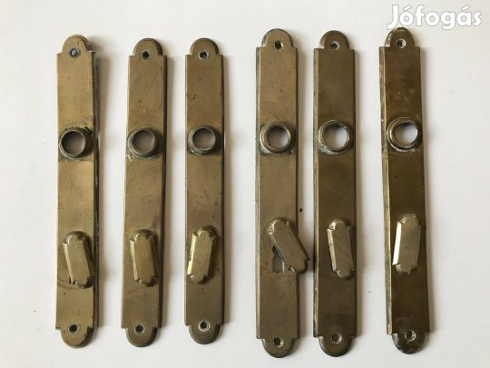 Eladó három pár régi réz ajtózár cilinder
