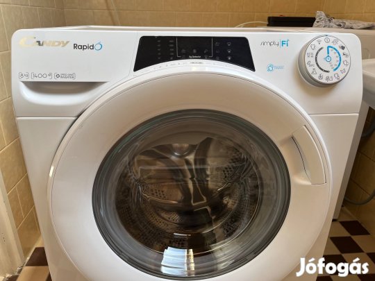 Eladó használt Candy Rapidó mosógép 8kg-s