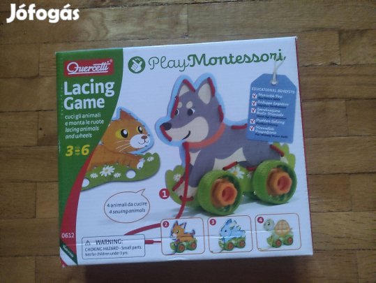 Eladó használt Quercetti Montessori Lacing Game fűzősjáték