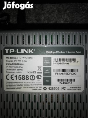 Eladó használt TP-Link TL-WA701ND