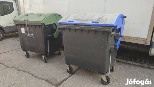 Eladó használt, 1100 literes hulladéktároló