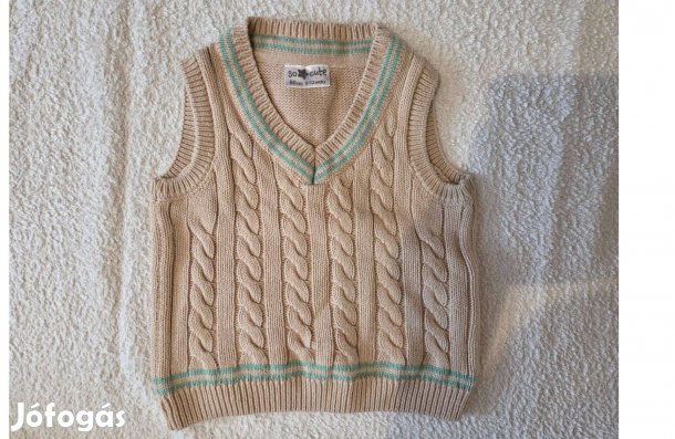 Eladó használt baba kötött mellény