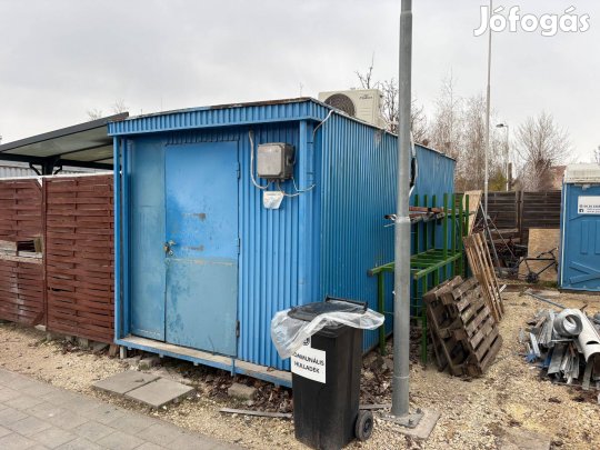Eladó használt iroda/raktárkonténer 20 lábas