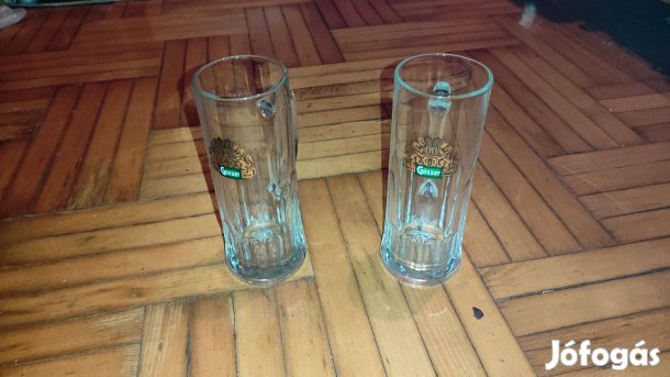 Eladó használt sörös korsó 2 db egyben