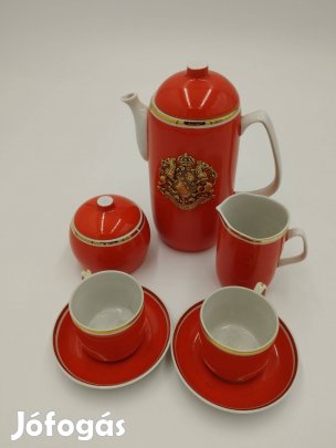 Eladó hollóházi porcelán kávés készlet