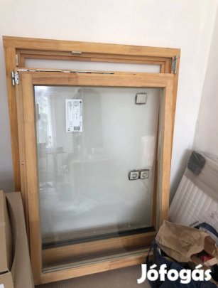Eladó hőszigetelő fa ablak - Jüllich Glas / Delta - 90x120 cm