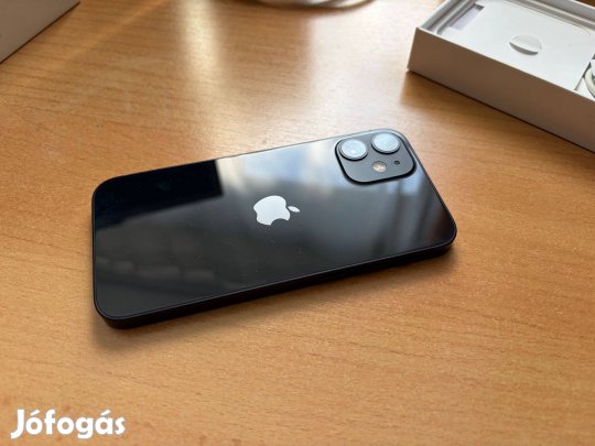 Eladó iphone 12 mini Black 64 Gb telefon - 92% - kártyafüggetlen