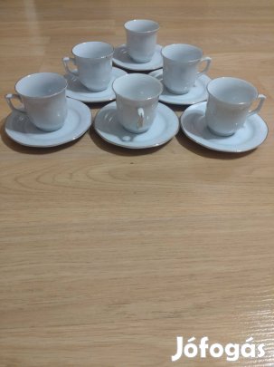 Eladó kávés csésze készlet és kistányér