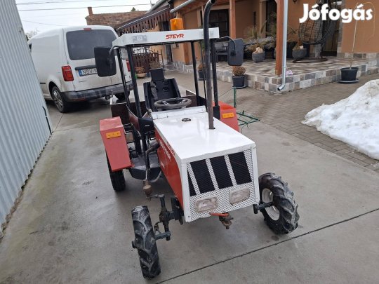 Eladó képeken látható igényesen épitett gyerek traktor 200cc rotax