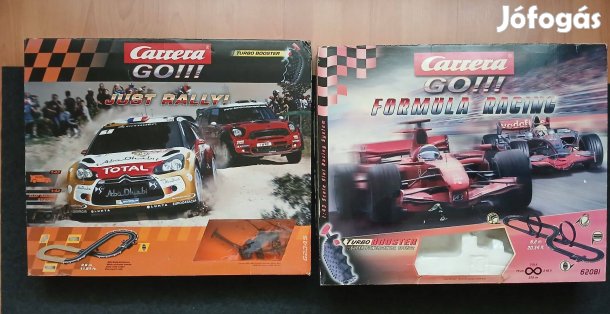 Eladó két Carrera GO!!! (1:43) elektromos autópálya szett