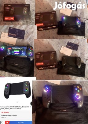 Eladó kétszer használt dobozában Gamepad Trust Gxt 735 Mylox
