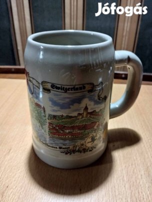 Eladó kézzel készített retró sörös kupa új állapotban