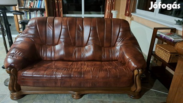 Eladó kifogástalan állapotú bőr ülőgarnitúra