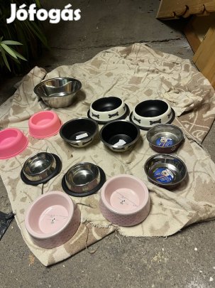 Eladó kiskutya ruha, tál, fekhely, stb